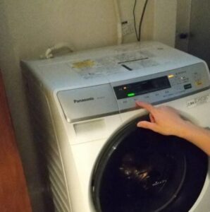 洗濯機の電源オフ
